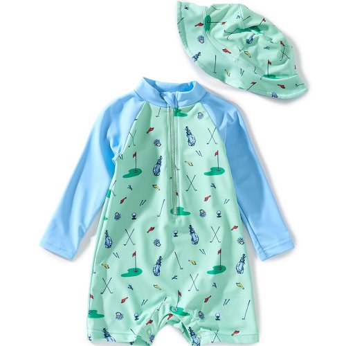Adventurewear 360 Baby Boys Golf Rashguard One-Piece Swimsuit