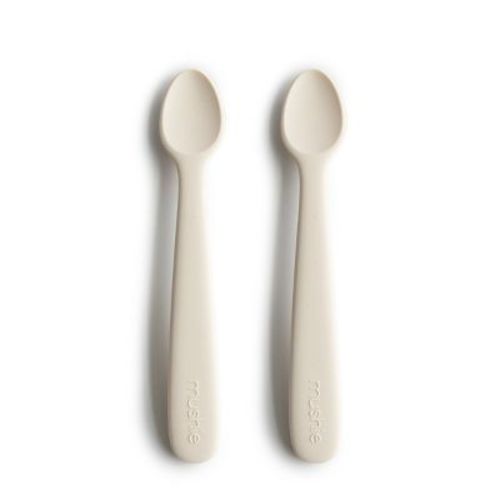 Silicone Feeding Spoons 2-pack Ivory One Size