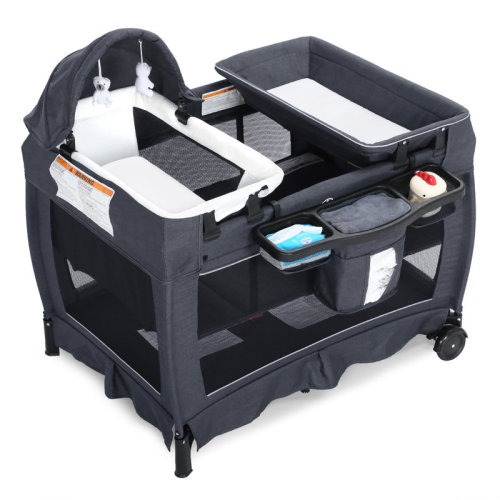Isabelle & Max™ 4-in-1 Convertible Baby Playard with Bassinet, Diaper Changer, Cradle&Bedside Sleeper & Reviews | Wayfair