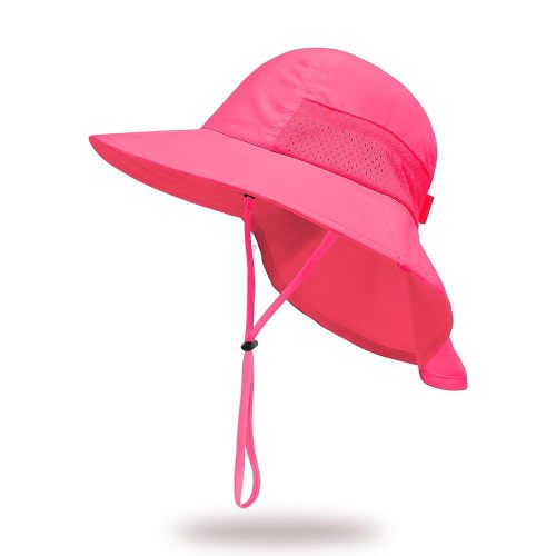 Baby Sun Hat with Neck Flap for Sun Protection Toddler Beach Hat UPF 50+ Outdoors 0-6 Years Boys Girls