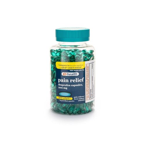 Ibuprofen 200 Mg Softgels, Pain Reliever/Fever Reducer (NSAID), 300 Count