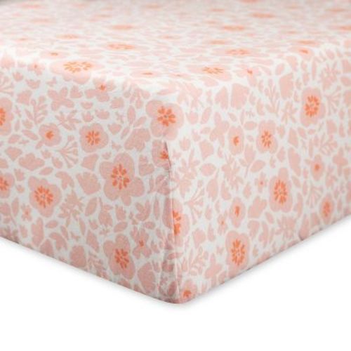 Honest Baby Organic Cotton Fitted Crib Sheet - Peach Skin