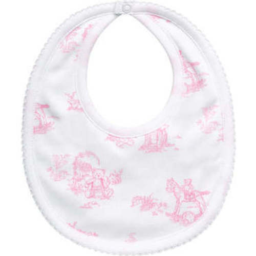 Toile Baby Bib, Pink - Nellapima | Maisonette