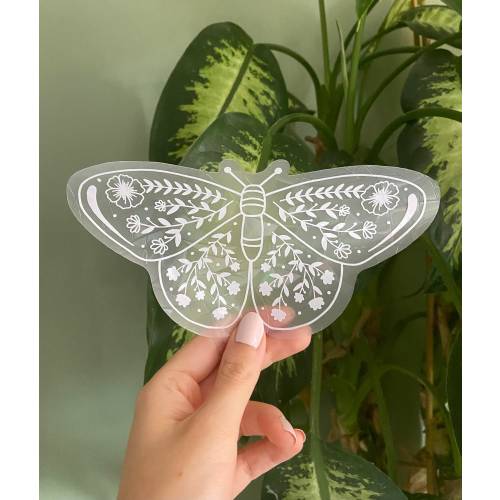 Moth Suncatcher | Boho Butterfly | Floral Suncatcher | Rainbow Maker | Window Sticker | Window Decal | Static Cling