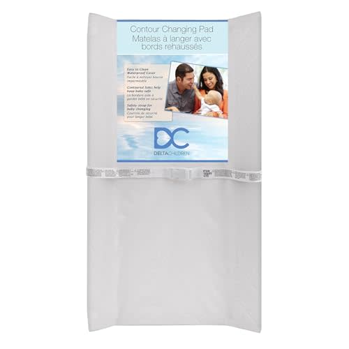 Delta Children Contoured Changing Pad, White