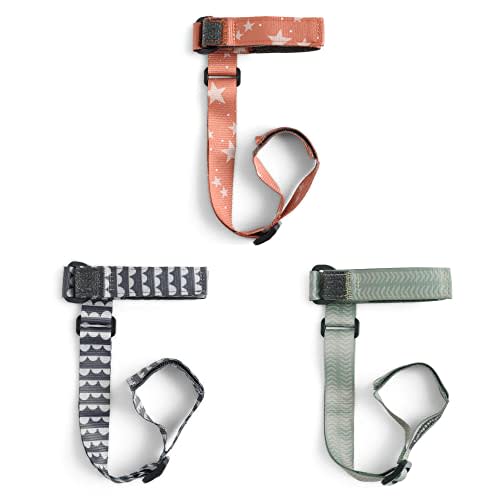 BooginHead SippiGrip Sippy Cup Strap & Baby Bottle Holder 3-Pack, Sienna, Sage, Black