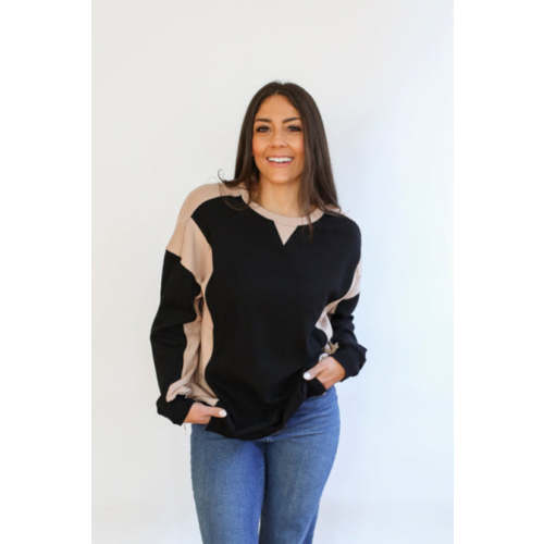 Colorblock Nursing Lightweight Sweatshirt
