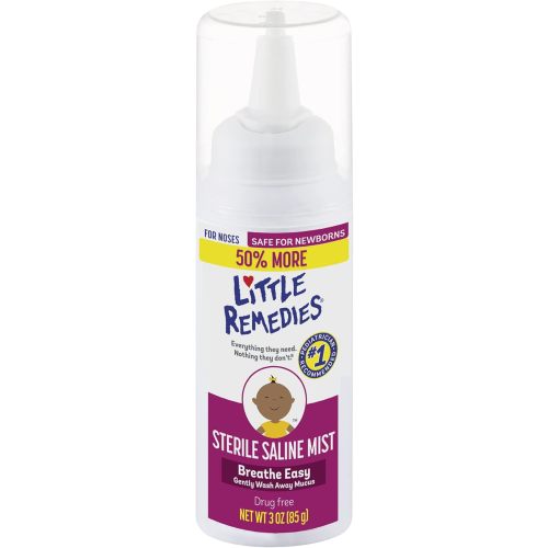 Little Remedies Sterile Saline Nasal Mist, Safe for Newborns, 3 oz