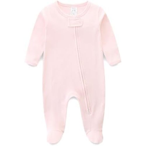 Baby Girl Boy Zipper Sleepers Clothes,Cotton Toddler Pajamas,Cute Onesie Outfits Newborn Footies