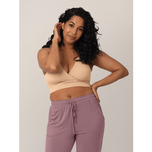 French Terry Racerback Nursing & Sleep Bra | Grey Heather - Kindred Bravely
