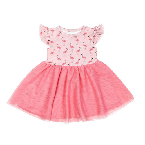 Fancy Flamingos Tulle Twirl Dress