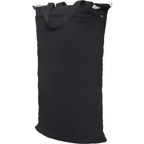 wegreeco Large Reusable Hanging Wet Dry Cloth Diaper Bag (Black)