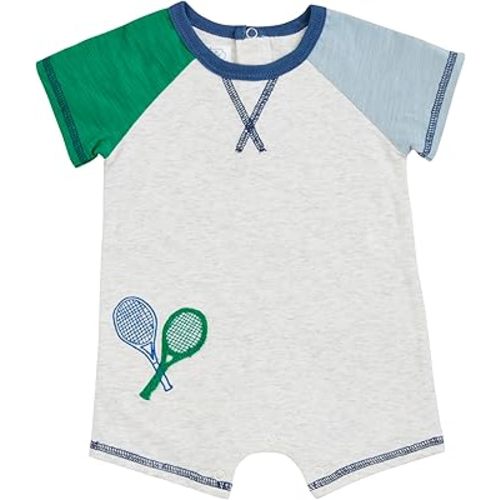 Mud Pie Baby Boy Tennis Shortall; 3-6 Months