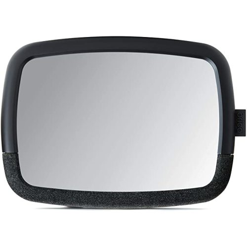 Munchkin Brica Baby Car Mirror, Pivot 360 Baby in-Sight Adjustable Auto Mirror for Rear Facing Carseats, Black