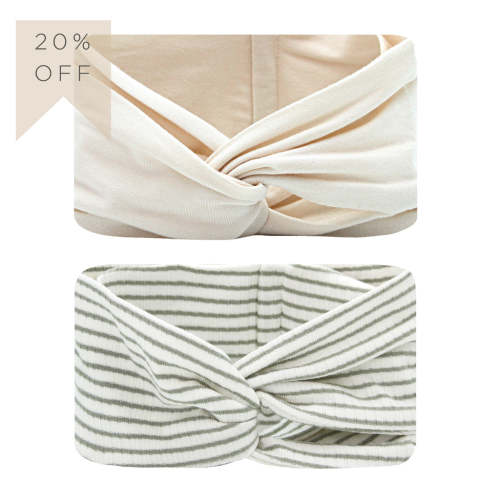 Twist Headband 2 Pack: Winnie + Britton Ribbed
