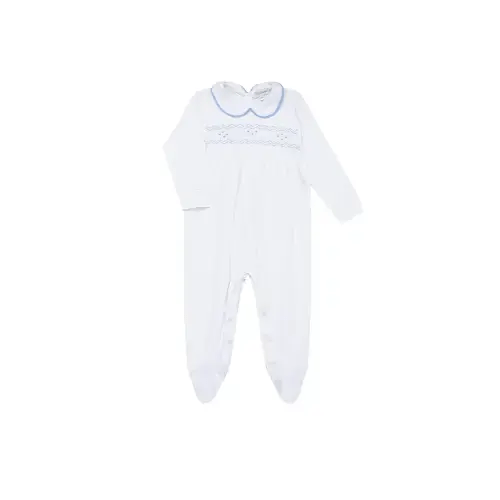 Nella Smocked Boy Footie