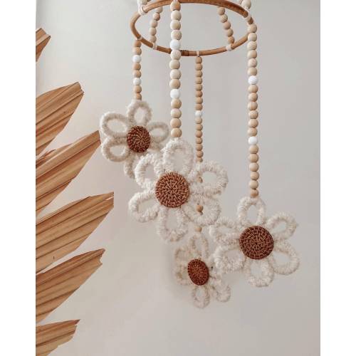 Wildflower nursery mobile  | Baby Mobile  | Nursery Decor  | Girls room decor | Newborn gifts | Cot mobile | Baby shower gift idea