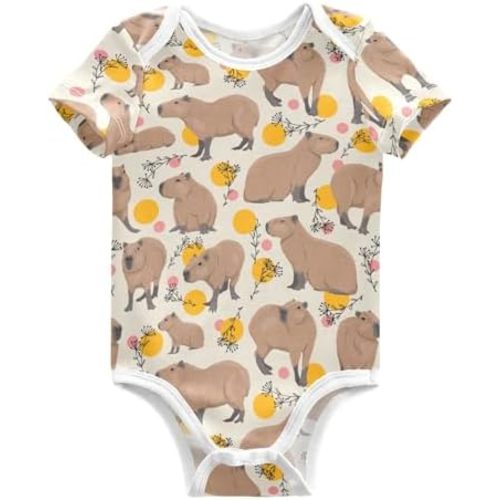 Baby Unisex Baby Cotton Short-Sleeve Bodysuits 0-24 Months