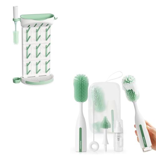 Momcozy DIY Larger Bottle Drying Rack Bottle Brush Kit Pro