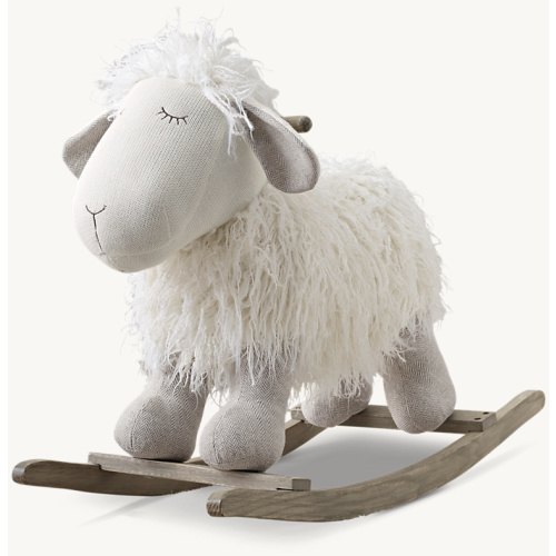 Wooly Plush Animal Rocker - Lamb | RH Baby & Child