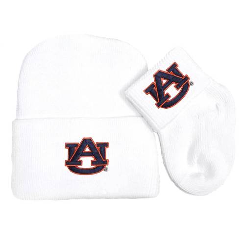 Auburn Tigers Newborn Baby Knit Cap and Socks Set