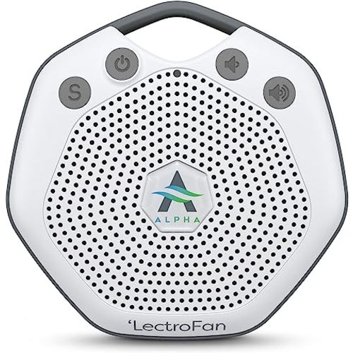 Adaptive Sound Technologies LectroFan Alpha Portable Sleep Sound Machine with 7 Soothing Non-Looping Guaranteed Sounds with Fan, Heartbeat & White Noise for Babies Toddlers & Adults