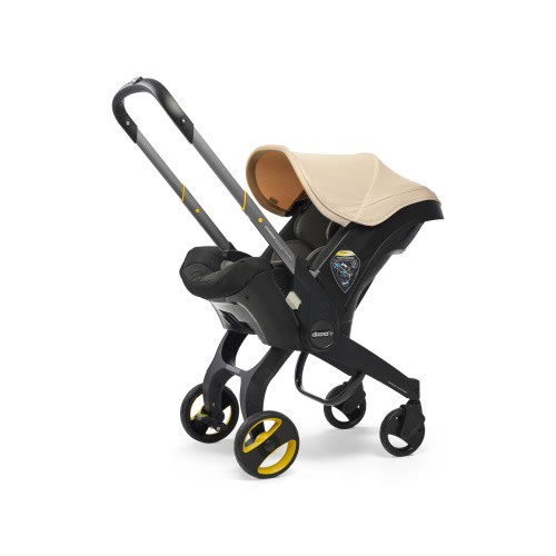 Doona Convertible Infant Car Seat/Compact Stroller System with Base, Sahara Sand