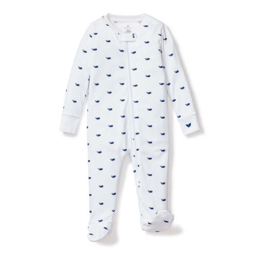Baby's Pima Snug Fit Romper in Whales