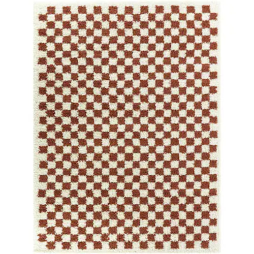 Balta Burnt Orange Geometric Area Rug