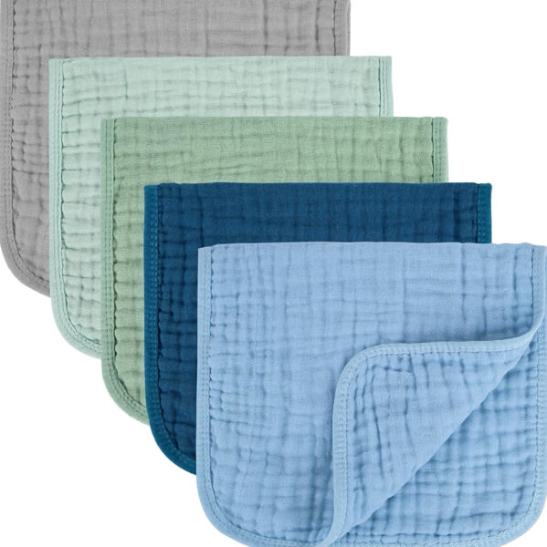 Amazon.com: MIGIOL Muslin Burp Cloths 100% Cotton Baby Burp Cloths Soft, Absorbent 10x20 inches for Girls and Boys Baby Essentials : Baby