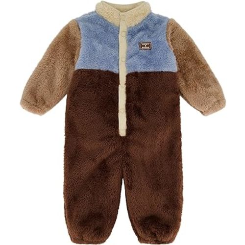 Lucky Brand Baby Boys' Boys' Footless Coverall Button Closure Comfortable & Stylish Fit Everyday Casual Wear