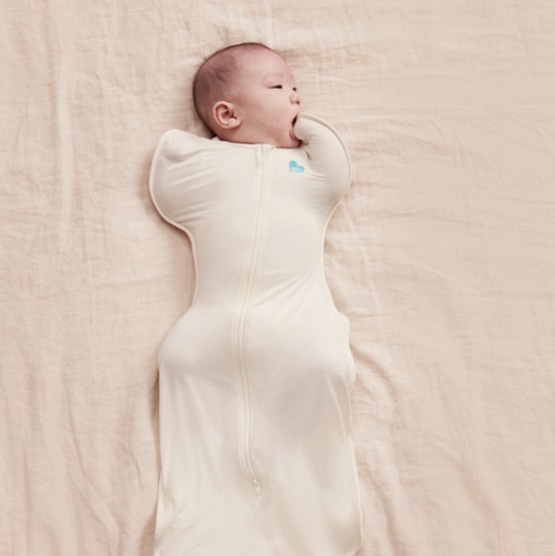 Love to Dream Swaddle UP Organic 1.0 TOG - Cream, Newborn
