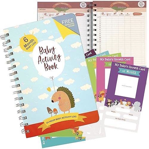 Baby Tracking Journal (Boy Edition) - HARDCOVER Baby Diary, Daily Activity Book, Baby Schedule Tracking, Newborn Log - Gift for New Moms