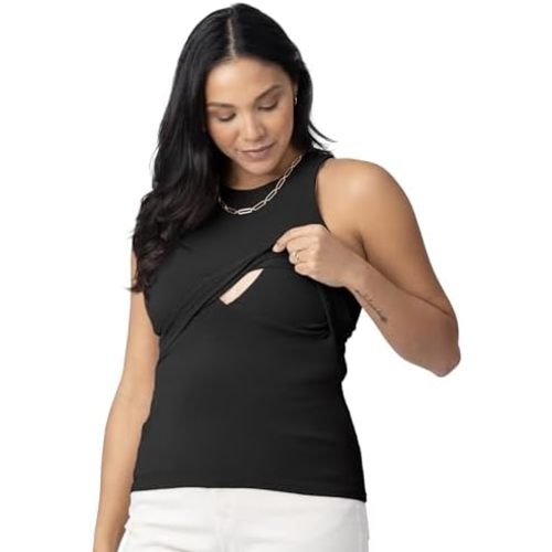 Kindred Bravely Ribbed Racerback Nursing Tank Top | Women's Sleeveless Breastfeeding Shirt