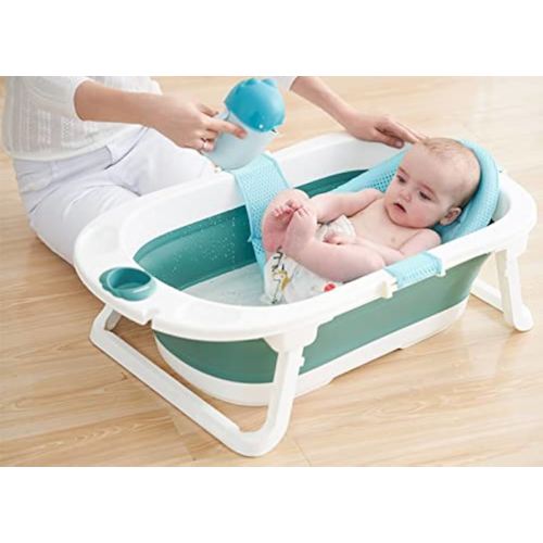 KidEasy Baby Bathtub- Foldable and portable-Detachable mesh for newborn-Perfect Tub for 0-3 years