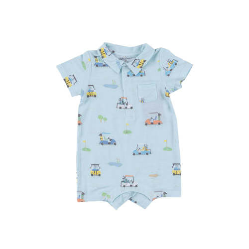 Polo Shortie - Blue Golf Carts