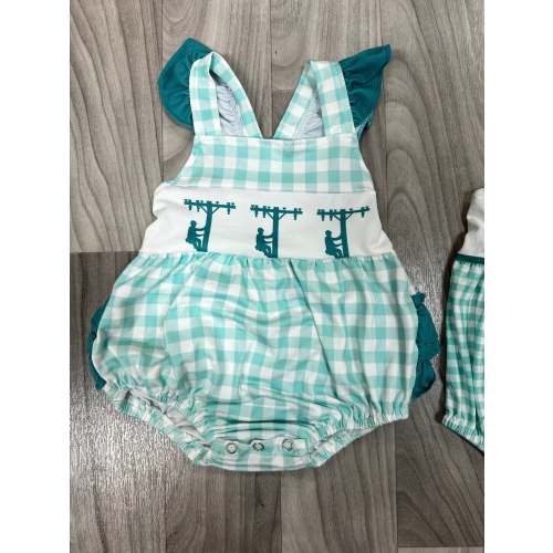 Girls Lineman Romper