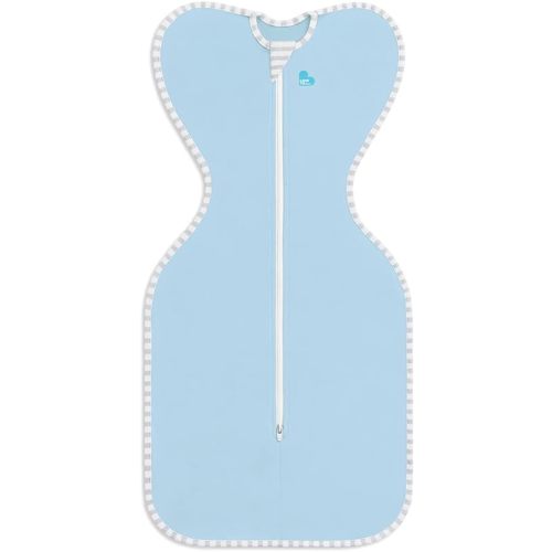 Love to Dream Swaddle, Baby Sleep Sack, Swaddle Up Self-Soothing Swaddles for Newborns, Get Longer Sleep, Snug Fit Helps Calm Startle Reflex, Lite 0.2 Tog Sleep Sack, 13-19 lbs, Blue