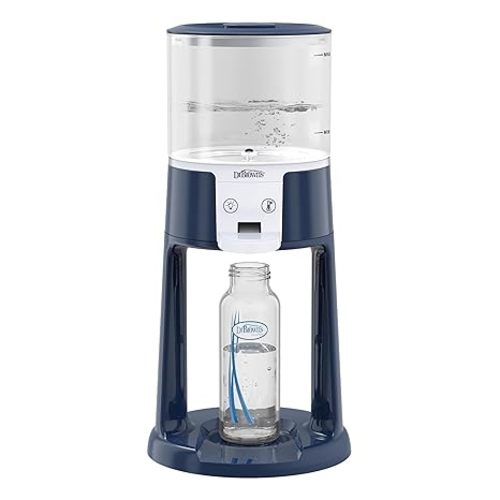 Dr. Brown's Insta-Prep Warm Water Dispenser to Instantly Prepare Baby’s Formula Bottle,Large Capacity Glass Tank with 3 Temperature Settings,Blue