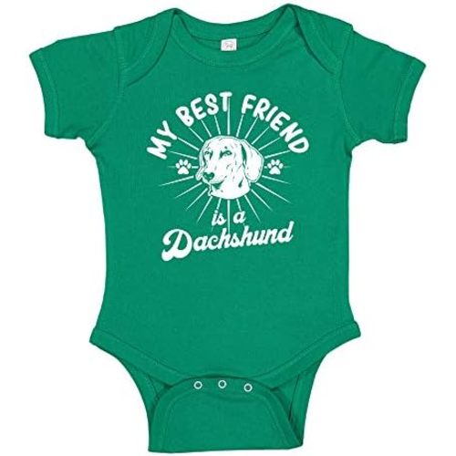 My Best Friend is A Dachshund Baby Bodysuit/Toddler T-Shirt Dog Clothing Gift
