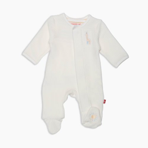 Magnetic Me Velour Magnetic Footie - Rainbow Dreams, 3-6 M