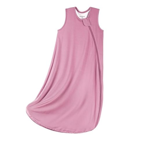 BubblePanda Modal Sleep Sack 6-12 Months 0.5 Tog Super Soft Toddler Sleep Sack for Babies Summer Lightweight 2-Way Zipper Baby Wearable Blanket