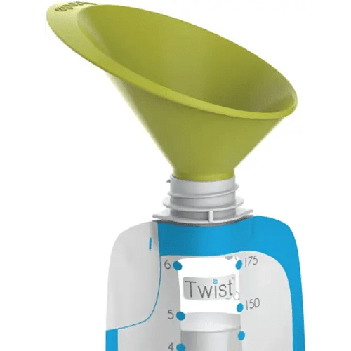 Kiinde Twist Pouch System 2-Piece Funnel Set for Breast Milk, Formula, Baby Food