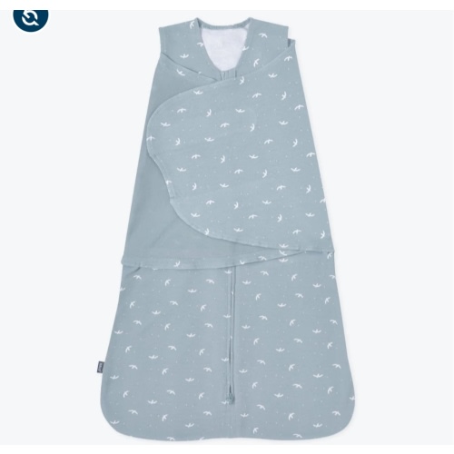 Blue Bird Print Cotton Swaddle Newborn | HALO