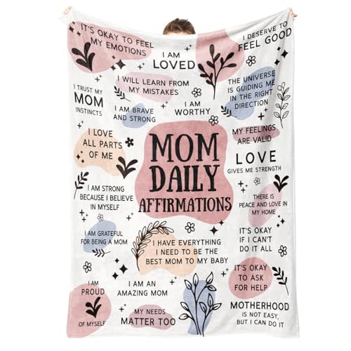 BaubleDazz New Mom Gifts Blankets, Pregnancy Postpartum Gender Reveal First Time Mommy Present, Mothers Day Birthday Gifts for Mom(50"X 60")