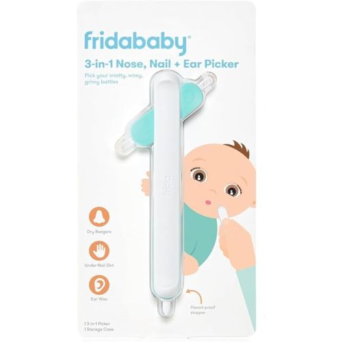 3-in-1 Nose, Nail + Ear Picker by Baby Use to Safely Clean Baby's Boogers, Ear Wax & More Proud Gold Digger Care + Safety