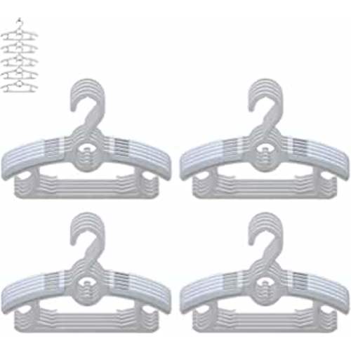 Baby Nursery Closet Hangers, Ultra Thin Non-Slip and Extendable Laundry Infant Pant Hanger for Newborn Clothes 20pcs11-14" Adjustable Children Coat Hanger for Girl Boy Toddler Kids Child