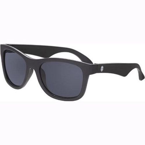 Babiators Original Toddlers Navigators UV Sunglasses Bendable Flexible Durable Shatterproof Baby Safe - Multiple Sizes, Color: Jet black, Size: ages 0-2