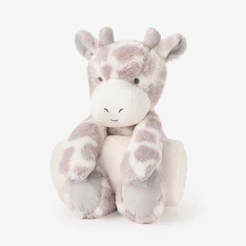 Giraffe Bedtime Huggie Plush Toy with Blanket GRAY / O/S
