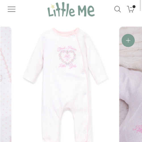 Thank Heaven For Little Girls Footed One-Piece (Headband not included)